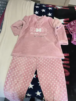 Pijama de invierno rosa