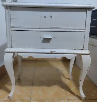 Mesitas noche antiguas madera