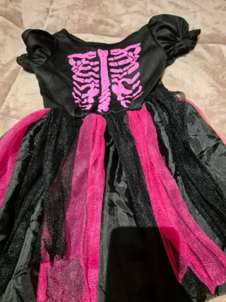 Disfraz esqueleto niña