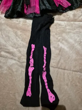 Disfraz esqueleto niña