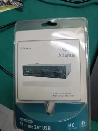 Lettore Schede Atlantis All in One 3.5 USB