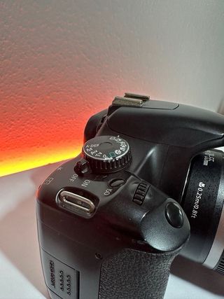 Cámara Canon EOS 450D Negra + Objetivo