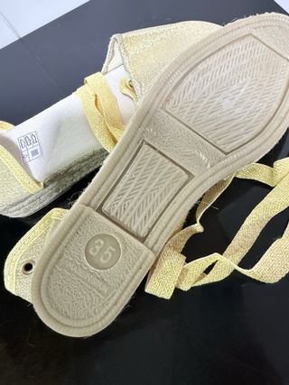 Alpargatas Valencianas Fallera Doradas