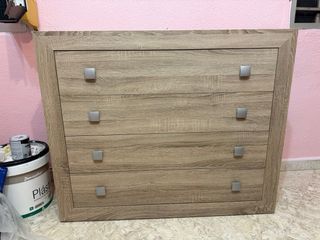 Cajonera y mesita de noche madera