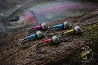 Perdigones de pesca.