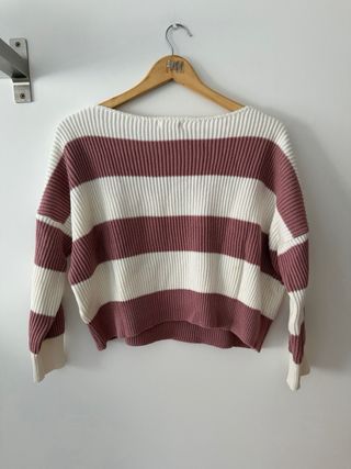 Jersey Nicoli rayas rosa y blanco