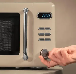 Microondas Retro Beige Nuevo