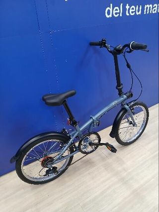 Bicicleta plegable 20 pulgadas 6V Tilt 120 gris