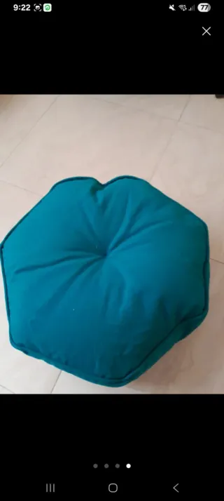 Zafú cojín redondo estampado