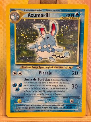 Azumarill 02 Neo Genesis ES Carta Pokémon