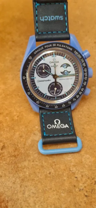 Reloj cronógrafo y fase lunar 24 horas