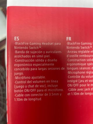 Cascos Gaming Blackfire NSX-NEON Switch Azul