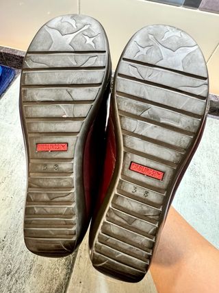 Botas Pikolinos Marrones y Rojas