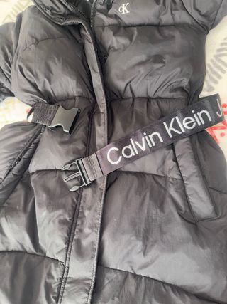 Abrigo plumífero Calvin Klein Jeans M Negro