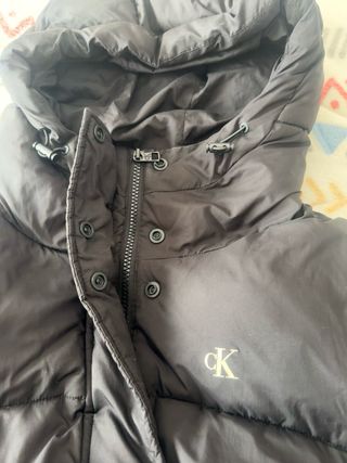 Abrigo plumífero Calvin Klein Jeans M Negro