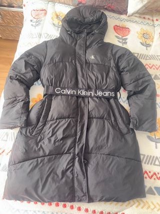 Abrigo plumífero Calvin Klein Jeans M Negro