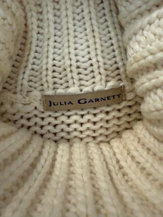 Maglione Julia Garnett panna con inserti pelosi L