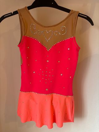 Maillot Gimnasia Rítmica Corazón Brillante