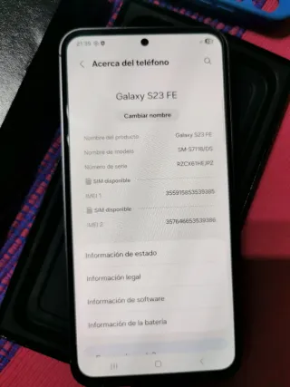 Samsung Galaxy S23 FE Negro