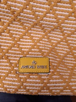 Borsa Antonio Bardi bianca e gialla