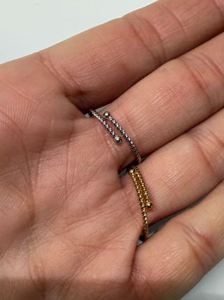 Marlú Anelli Regolabili Stella Marina Blu/Oro