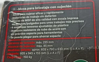 Banco de trabajo plegable PARKSIDE
