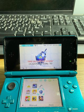 Nintendo 3DS cian in vendita