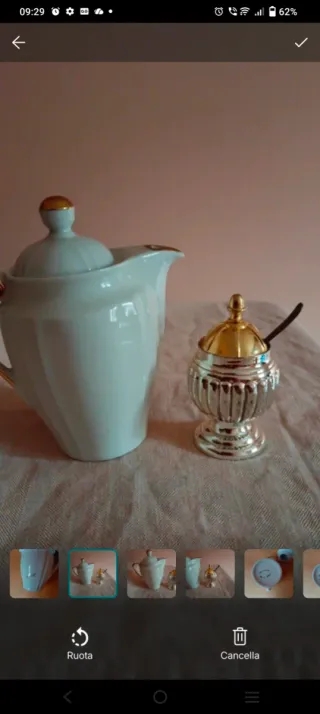 Lattiera e zuccheriera