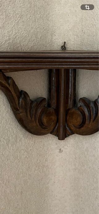 Mensula vintage madera tallada