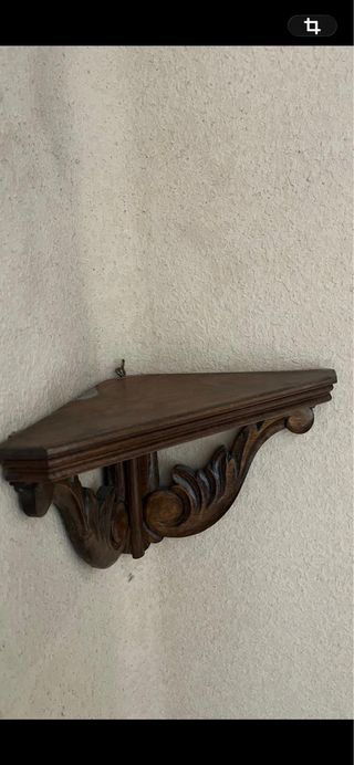 Mensula vintage madera tallada