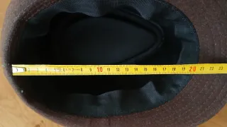 Sombrero de fieltro marrón/morado