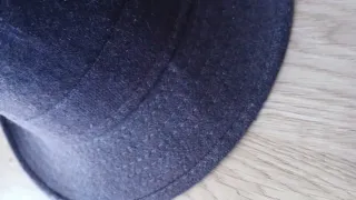 Sombrero de fieltro marrón/morado