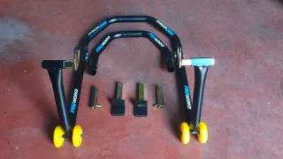 🆕Caballete 2-en-1 para Moto. Delantero y trasero