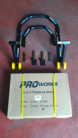 🆕Caballete 2-en-1 para Moto. Delantero y trasero