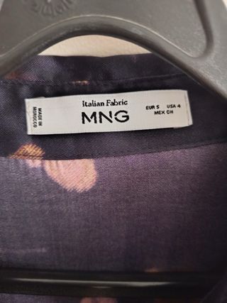 Camisa floral Mango Talla S