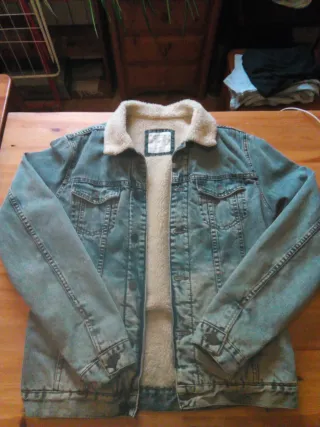 Cazadora Vaquera con Forro Blanco