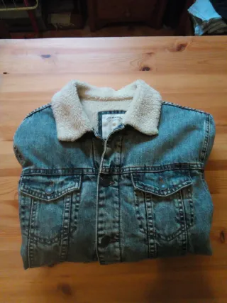 Cazadora Vaquera con Forro Blanco