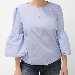 Blusa Zara con perlas Talla L