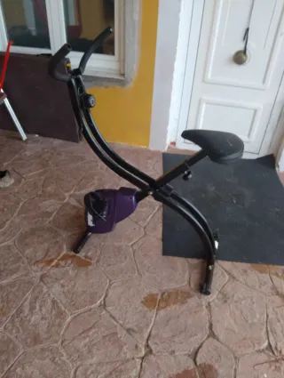 Bicicleta Estática Morada