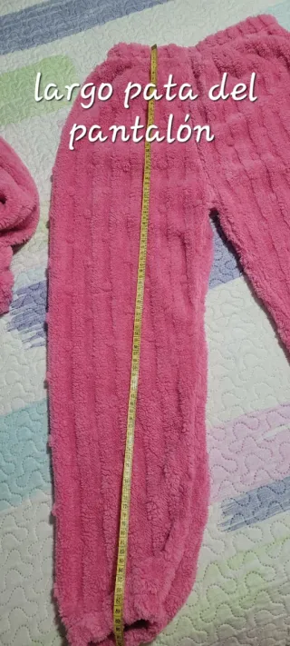 Pijama mujer calentito rosa