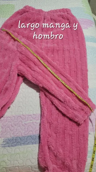 Pijama mujer calentito rosa