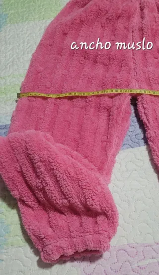 Pijama mujer calentito rosa