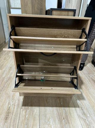 Zapatero madera y metal