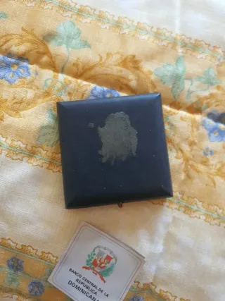 Moneda plata  10 Pesos República Dominicana 1975