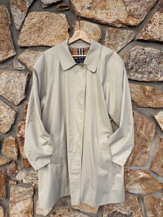 Gabardina Burberry Clásica Beige Hombre