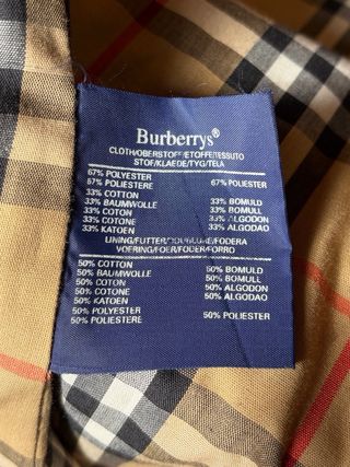 Gabardina Burberry Clásica Beige Hombre