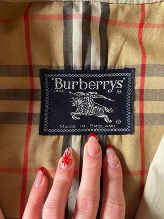 Gabardina Burberry Clásica Beige Hombre
