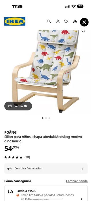 Sillon ikea infantil