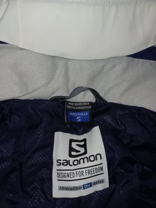 Conjunto Esquí Mujer Salomon Blanco/Azúl marino