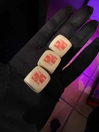 3x Vintage Dado Poker